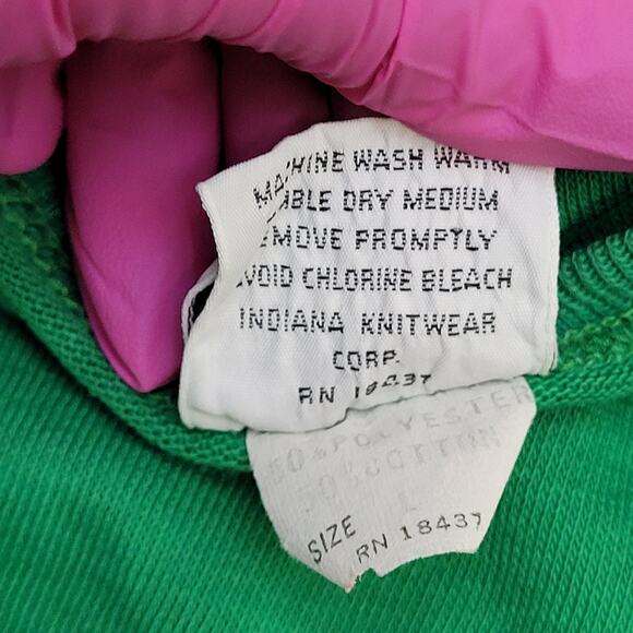 Vintage 80s MOD Striped Crop-Top Shirt Women Large 20x21 USA - Picture 8 of 15